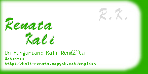 renata kali business card